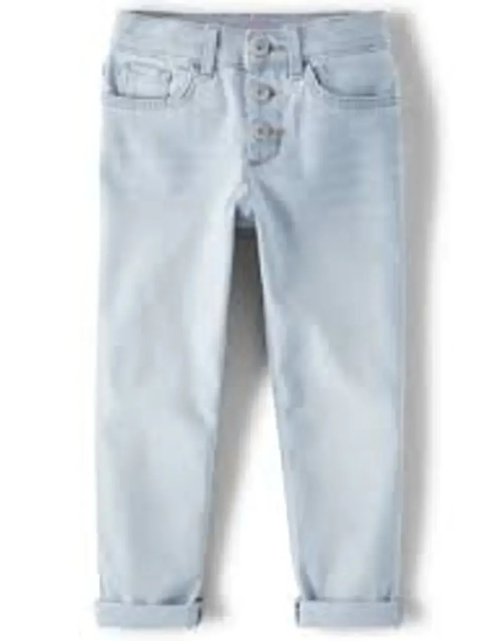 NWT The Children’s Place Girls Button Front Mom Jeans - tessa wash - Size 12